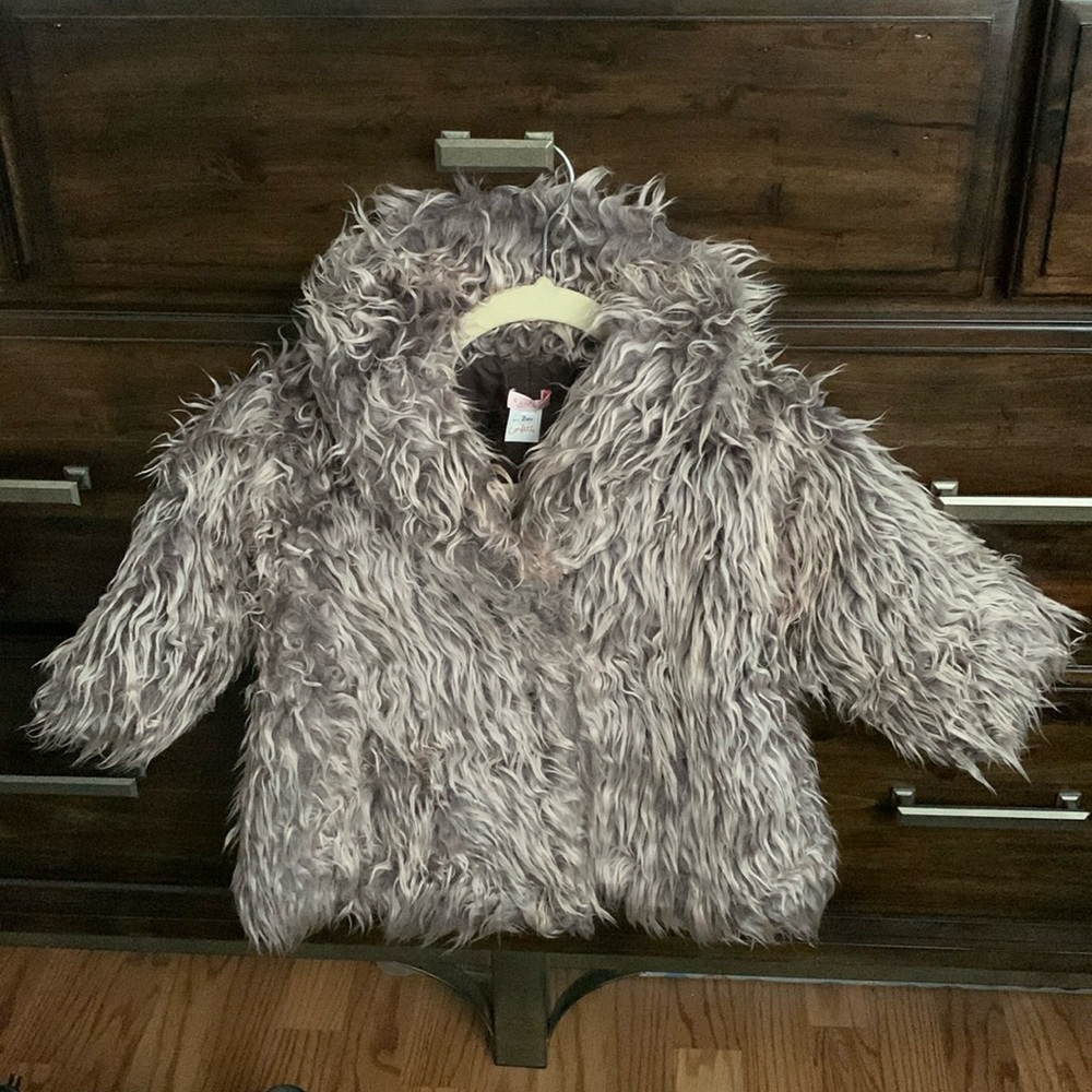 Confetti girls coat shaggy style